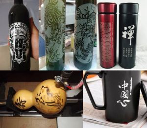 扬州江都酒瓶葫芦工艺品激光雕刻机